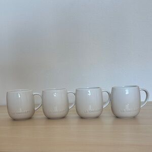 Le Creuset Ivory Stoneware Heritage Mug Set in Meringue